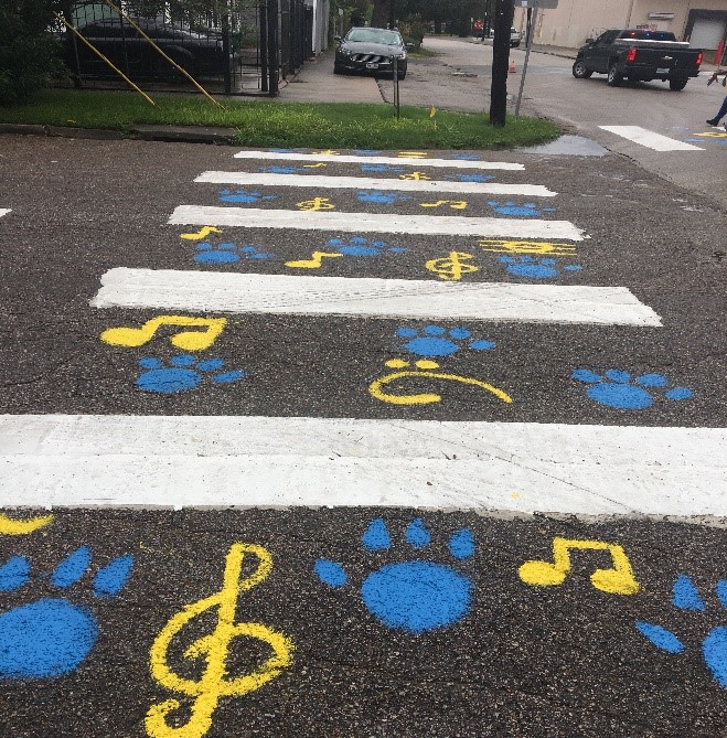 painted crosswalk
